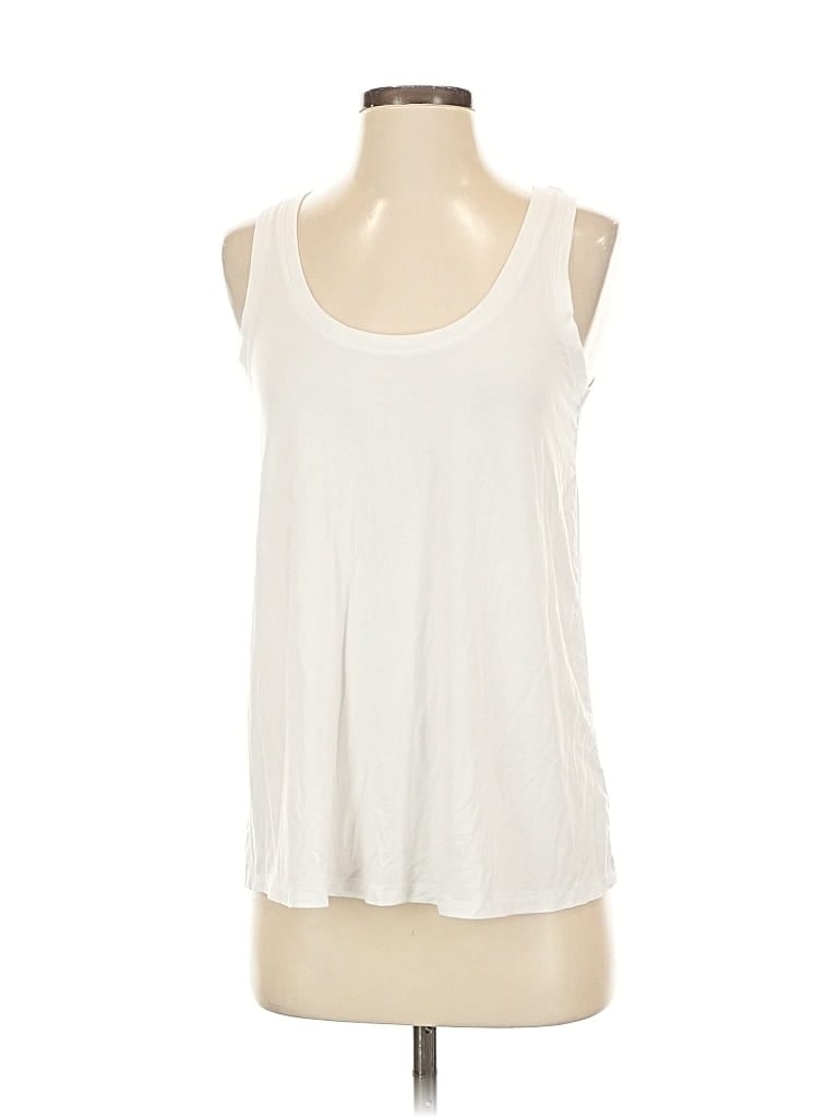 Pre-owned Luxe Sleeveless T-shirt In White