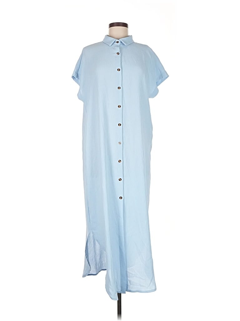 Pre-owned Assorted Brands Casual Dress In Blue