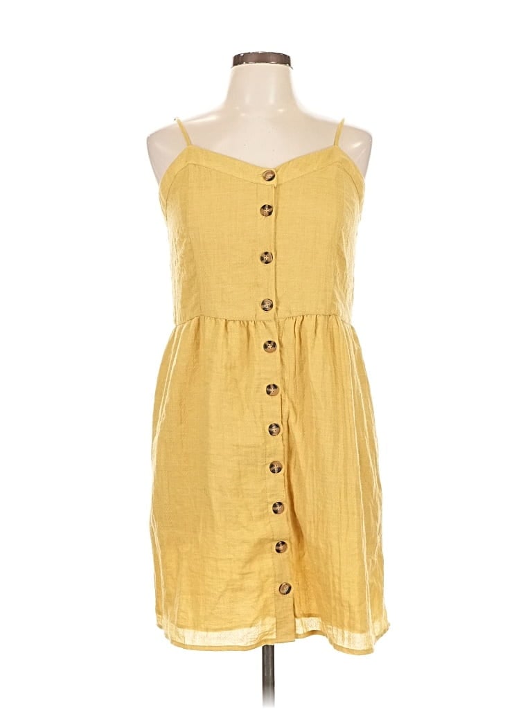 Pre-owned Maurices Casual Dress In Yellow