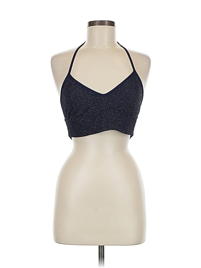 Pre-owned Aerie Tank Top Blue Halter Neckline Tops