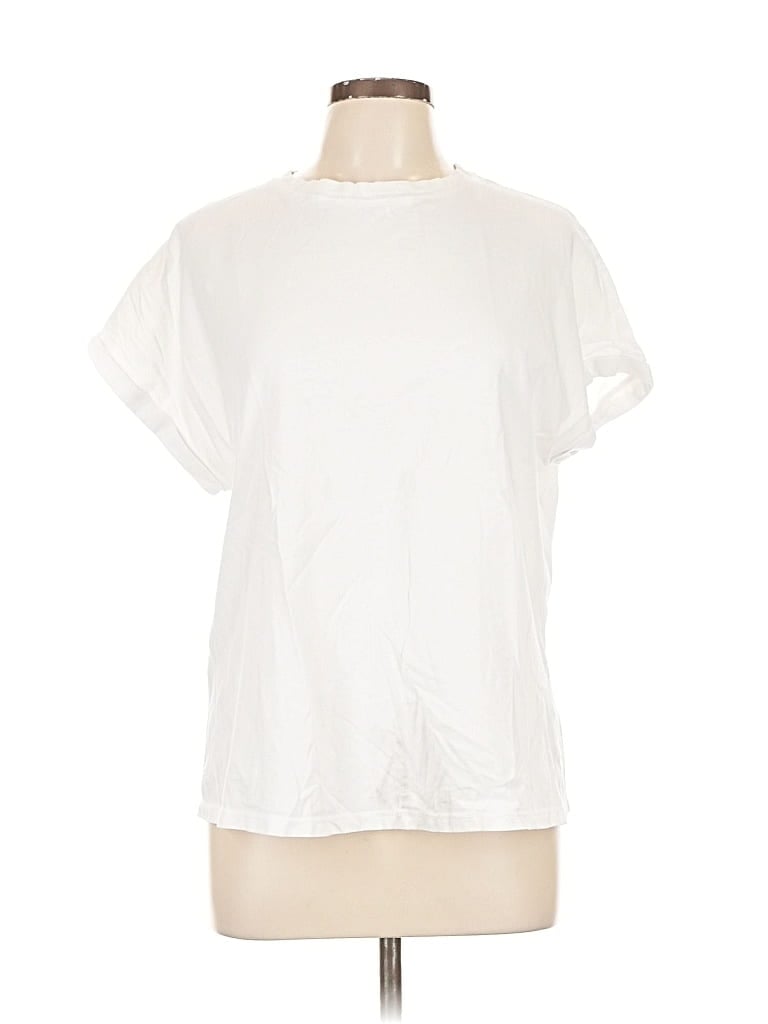 Pre-owned Mng Short Sleeve T-shirt In White