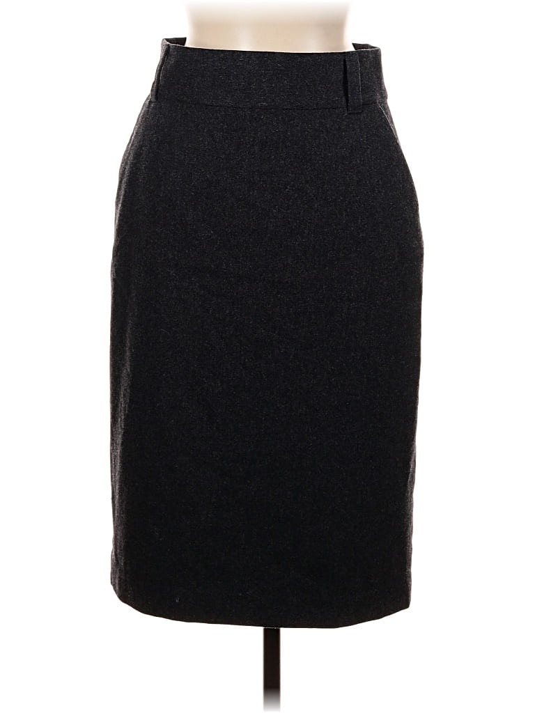 Pre-owned Banana Republic Wool Skirt In Black