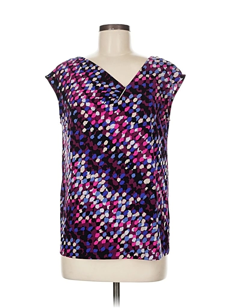 Pre-owned Dana Buchman Sleeveless Blouse In Purple