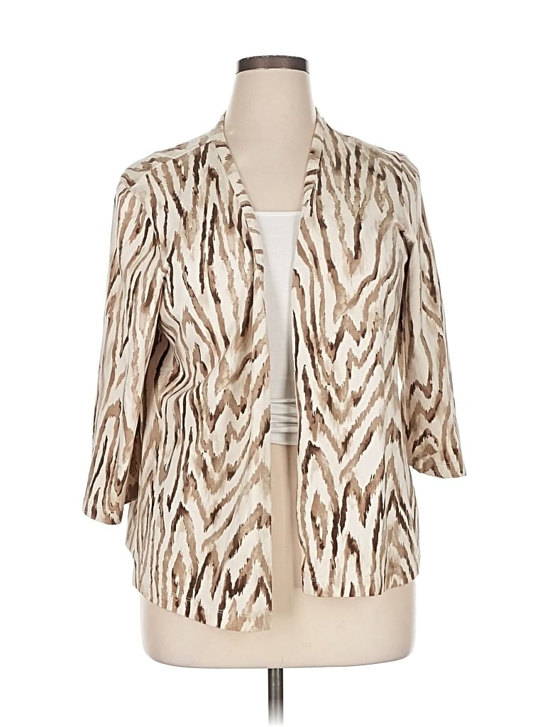 Pre-owned Chico's Cardigan Sweater In Gold