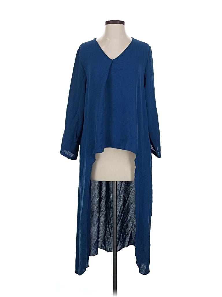 Pre-owned Unbranded Kimono In Blue
