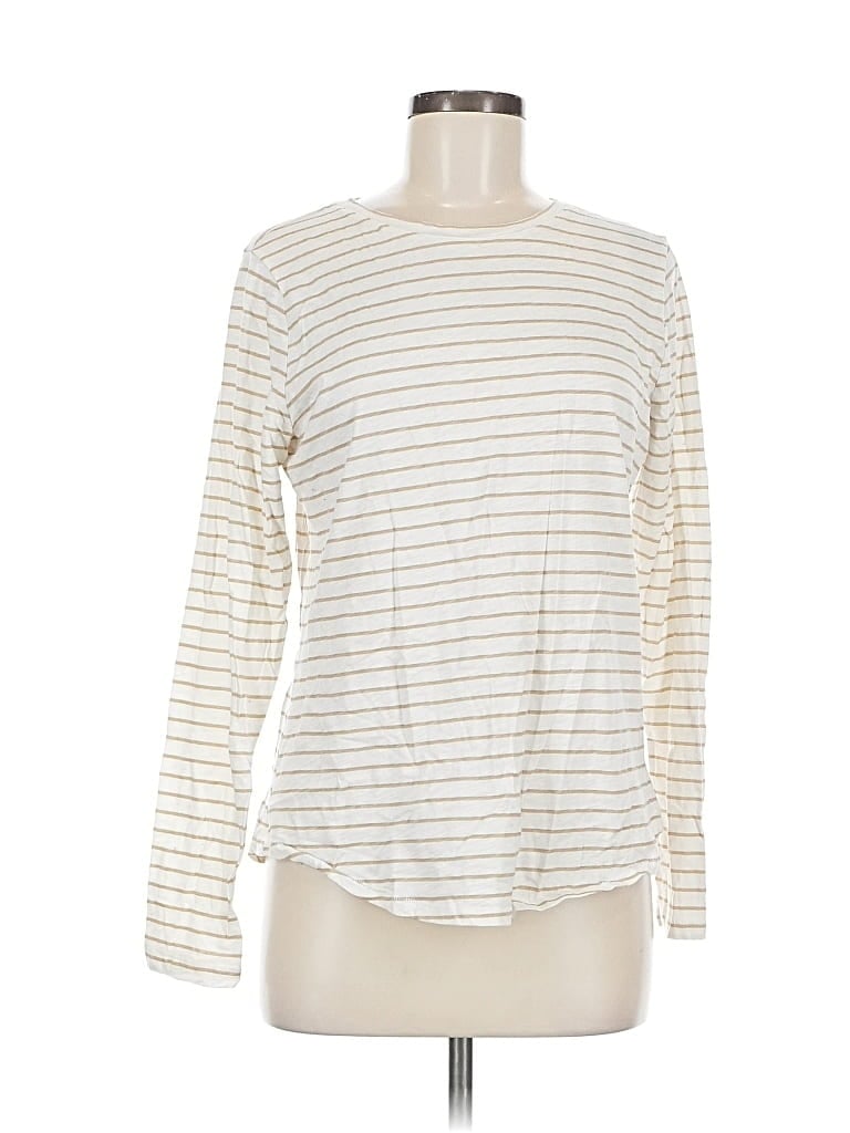 Pre-owned Sonoma Goods For Life Long Sleeve T-shirt In White