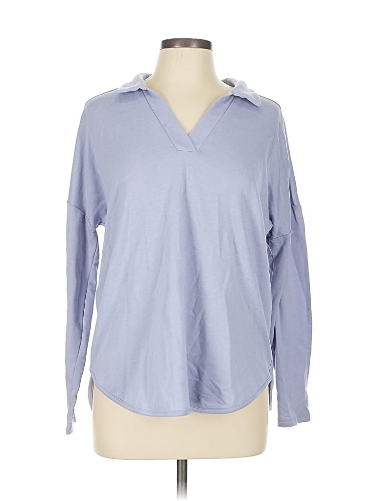 Pre-owned Cupio Long Sleeve Polo Shirt In Blue