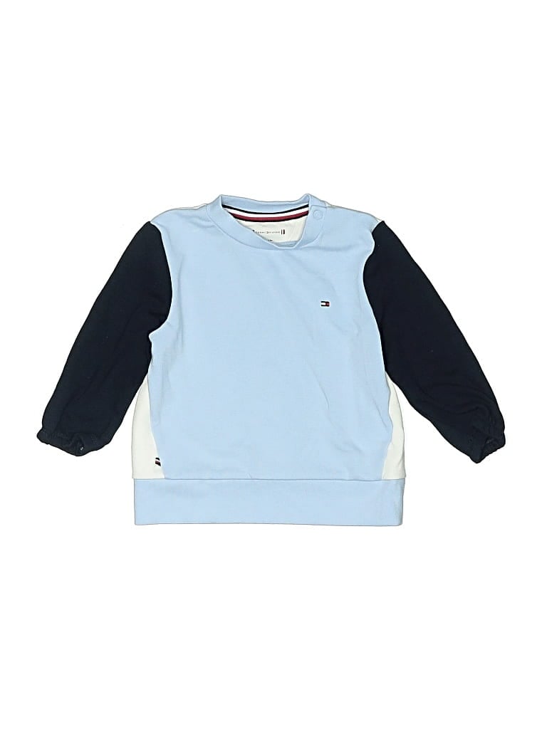 Pre-owned Tommy Hilfiger Babies' 3/4 Sleeve T-shirt In Blue