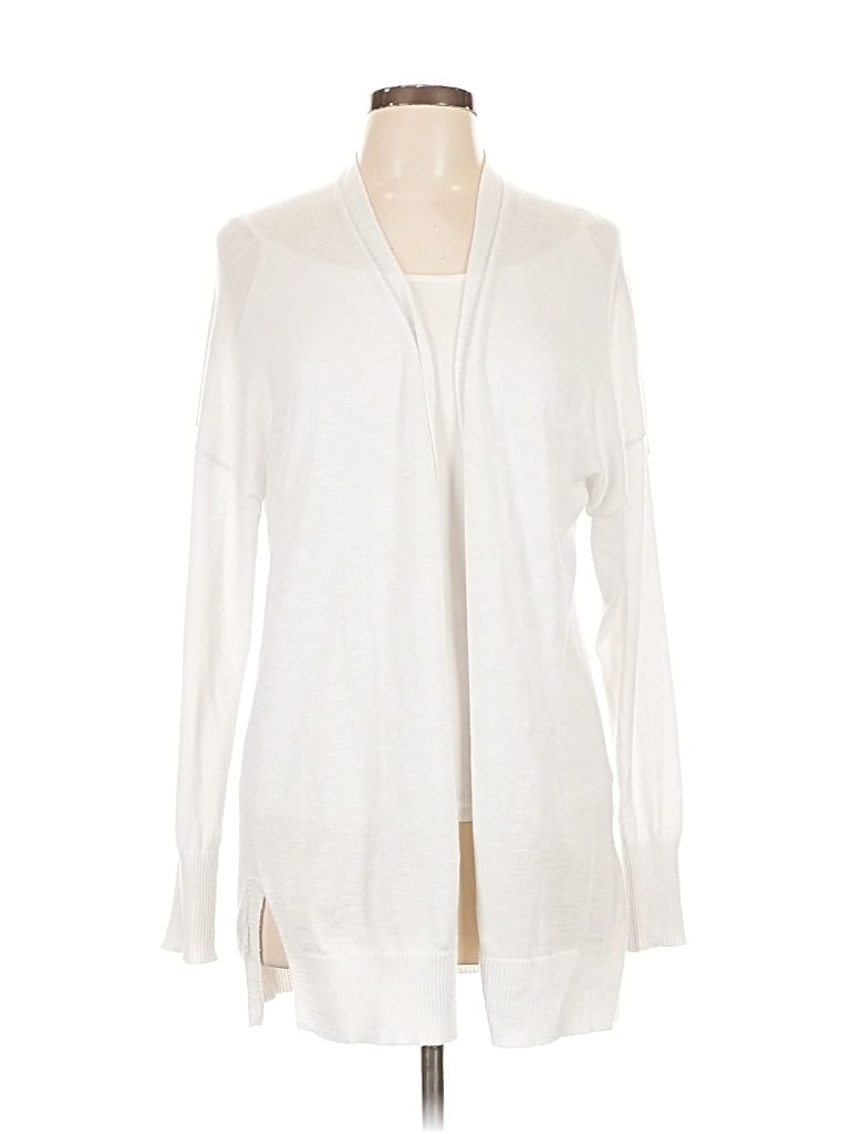 Pre-owned Nine West Cardigan Sweater In White