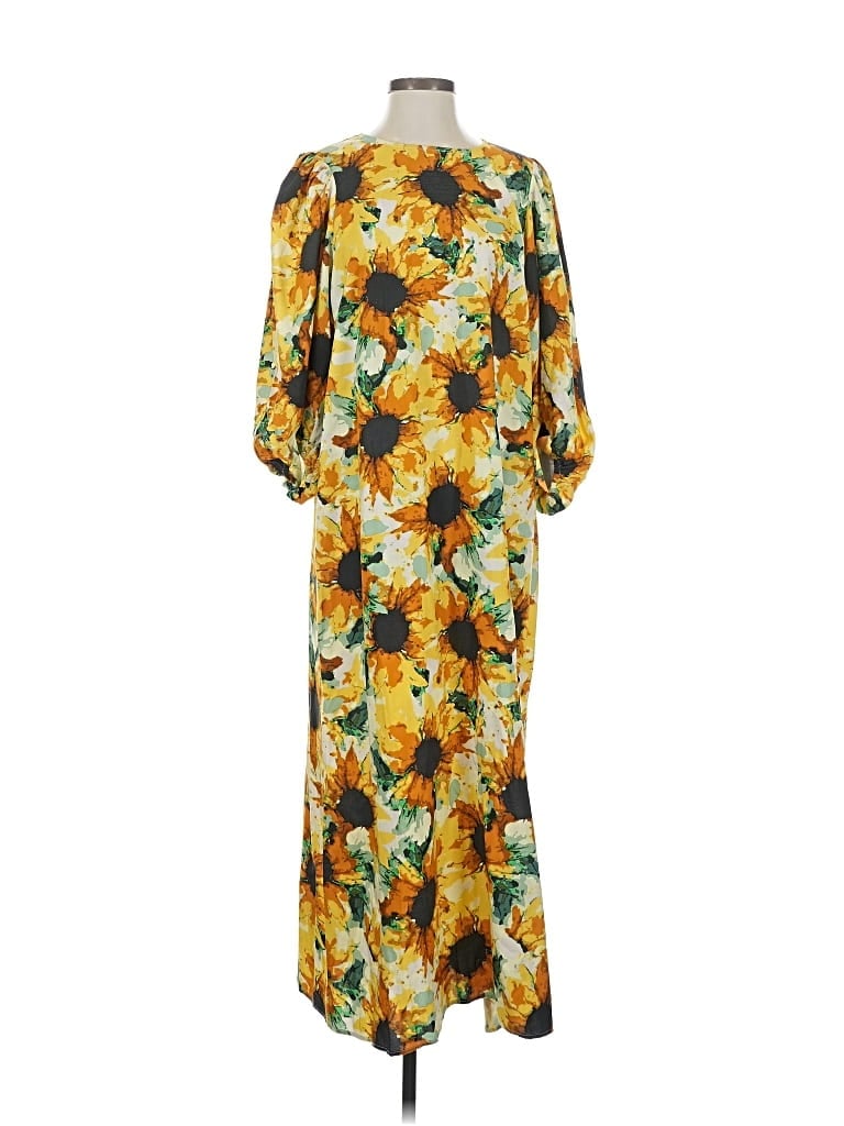 Pre-owned Just Female Casual Dress In Yellow