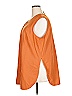 Spiegel 100% Polyester Orange Sleeveless Blouse Size 24 - photo 5
