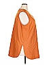 Spiegel 100% Polyester Orange Sleeveless Blouse Size 24 - photo 4