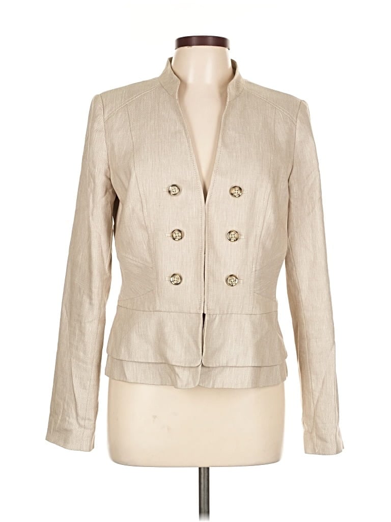 Pre-owned White House Black Market Blazer Jacket In White