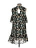 Foxiedox 100% Polyester Paisley Teal Cocktail Dress Size XS - photo 2