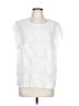 14th & Union 100% Polyester White Short Sleeve Blouse Size L - photo 1