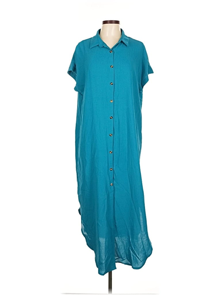 Pre-owned Assorted Brands Casual Dress In Blue