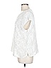14th & Union 100% Polyester White Short Sleeve Blouse Size L - photo 5