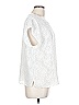 14th & Union 100% Polyester White Short Sleeve Blouse Size L - photo 4