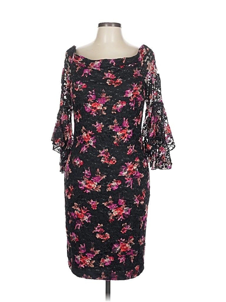 Pre-owned Venus Cocktail Dress In Black