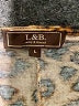 L&B Animal Print Orange Tan 3/4 Sleeve Blouse Size L - photo 7