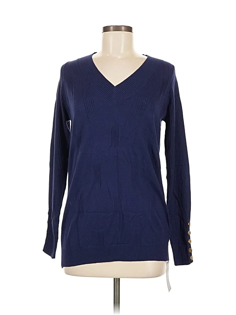 Pre-owned Assorted Brands Pullover Sweater In Blue