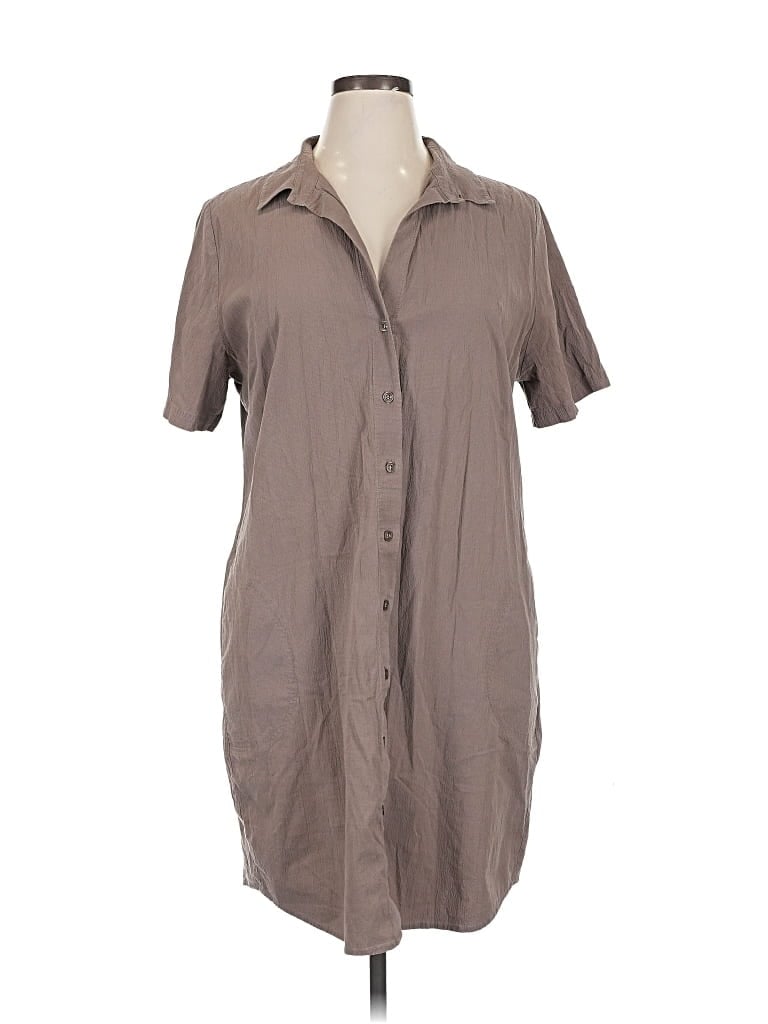 Pre-owned Brass Short Sleeve Button Down Shirt In Brown