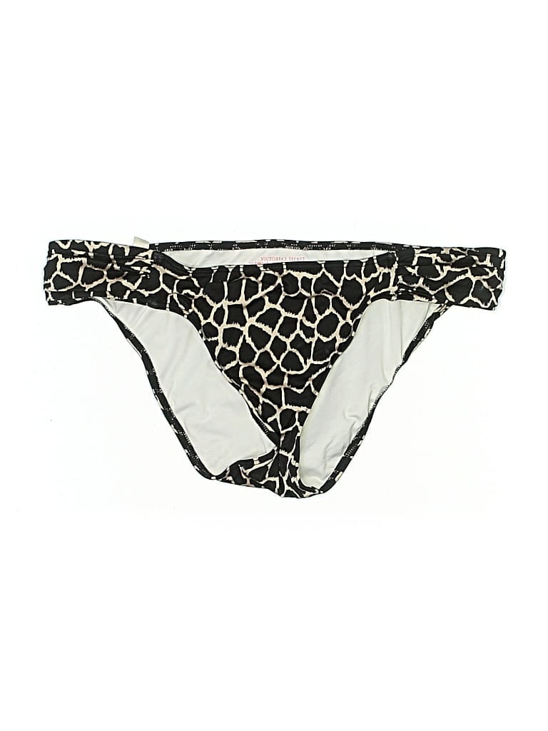 Pre-owned Victoria's Secret Swimsuit Bottoms In Black