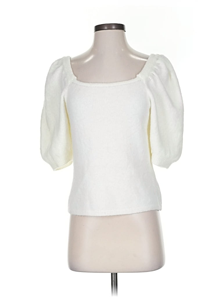 Pre-owned English Factory Cardigan Sweater In White