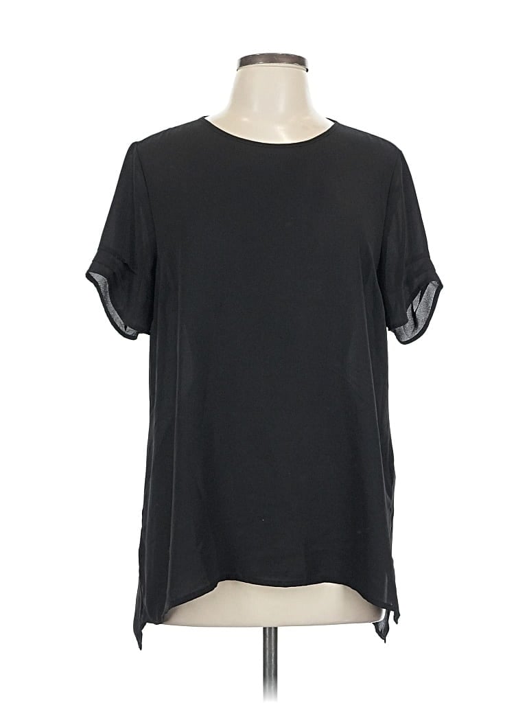 Pre-owned Dr2 Short Sleeve Blouse In Black