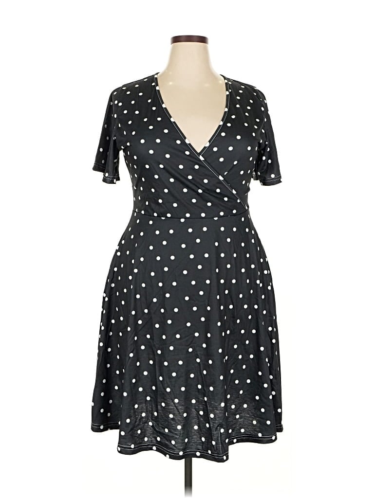 Pre-owned Assorted Brands Casual Dress In Black