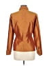 Express 100% Silk Color Block Orange Long Sleeve Silk Top Size 7 - 8 - photo 2