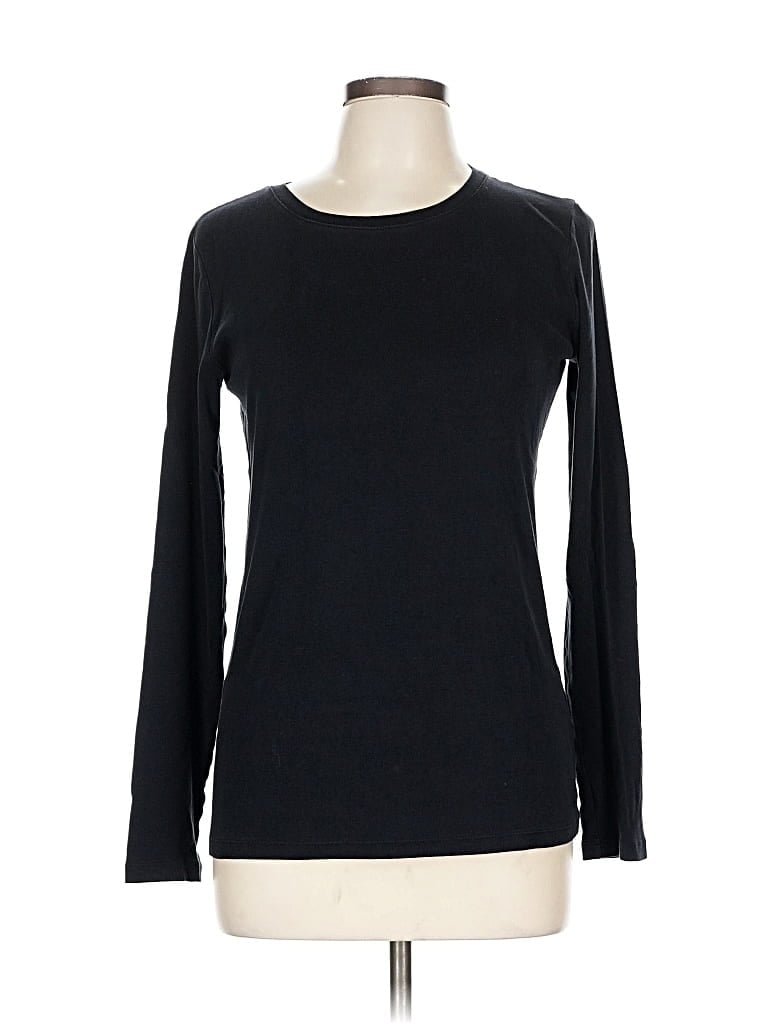 Pre-owned Gap Long Sleeve T-shirt In Black