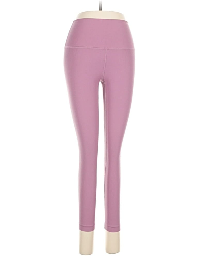 Pre-owned Lululemon Athletica Yoga Pants In Pink