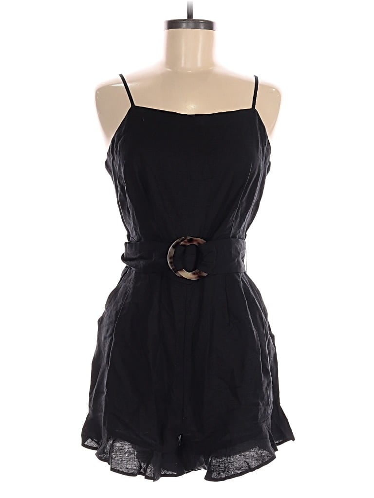Pre-owned Ann Taylor Loft Romper In Black