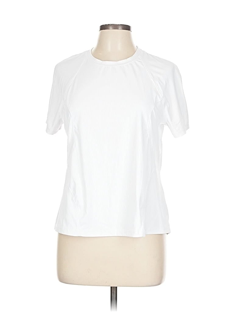 Pre-owned Spyder Short Sleeve T-shirt In White