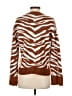 Nine West Animal Print Brown Pullover Sweater Size S - photo 2