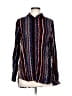Big Dart Print Blue Long Sleeve Button-Down Shirt Size EU 44 / US 14 - photo 1