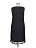 AGB 100% Polyester Solid Black Casual Dress Size 10 - photo 2