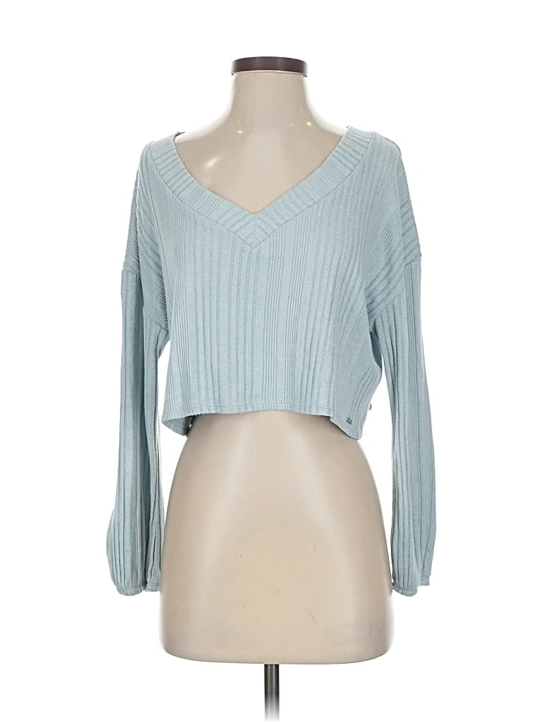 Pre-owned Gilly Hicks Cardigan Sweater In Blue