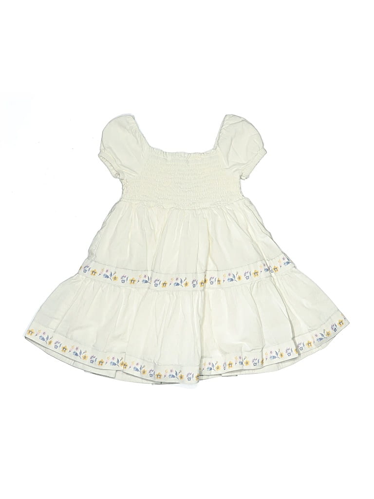 Pre-owned Rz Rachel Zoe Kids' Dress In White