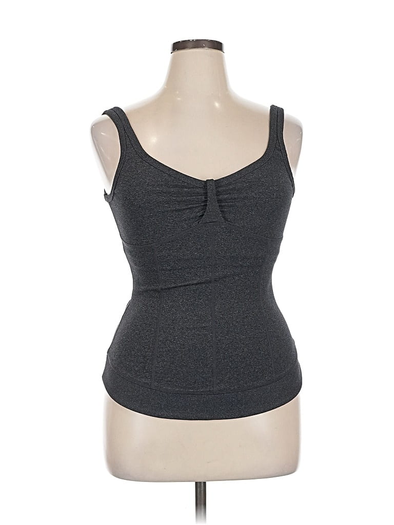 Pre-owned Prana Tank Top Gray Strapless Neckline Tops