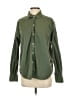 Unsubscribed 100% Cotton Solid Green Long Sleeve Button-Down Shirt Size S - photo 1