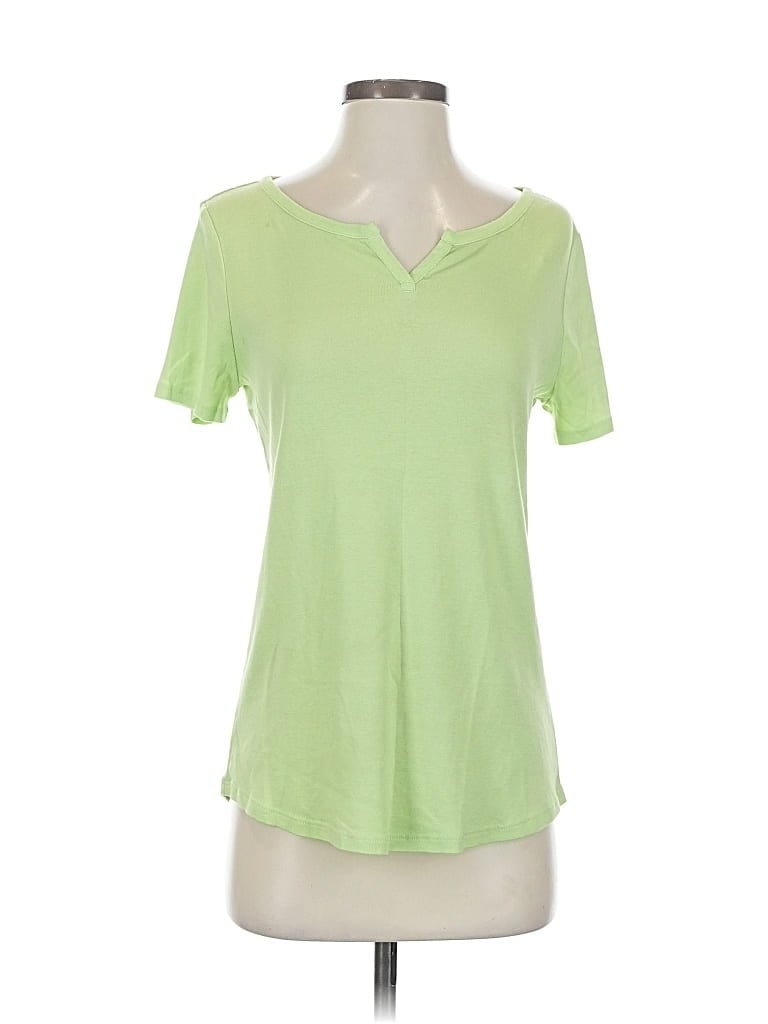 Pre-owned Chico's Short Sleeve T-shirt In Green