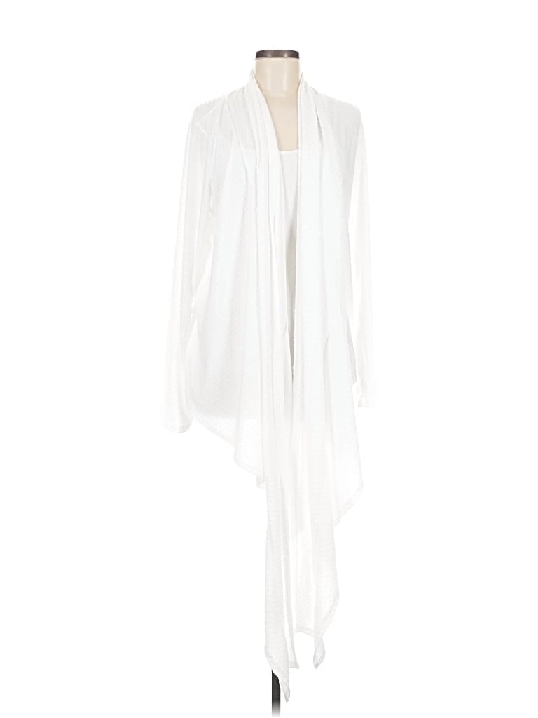 Pre-owned Loveappella Cardigan Sweater In White