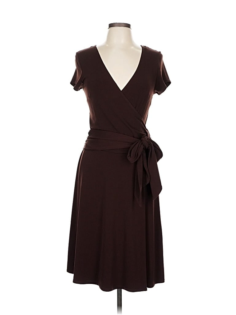 Pre-owned Agb Casual Dress In Brown