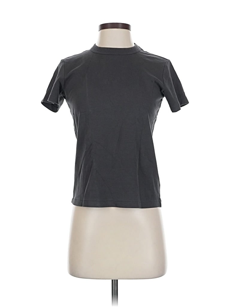 Pre-owned Uniqlo U Short Sleeve Turtleneck In Gray