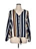 Justify 100% Polyester Blue 3/4 Sleeve Blouse Size 1X - photo 1