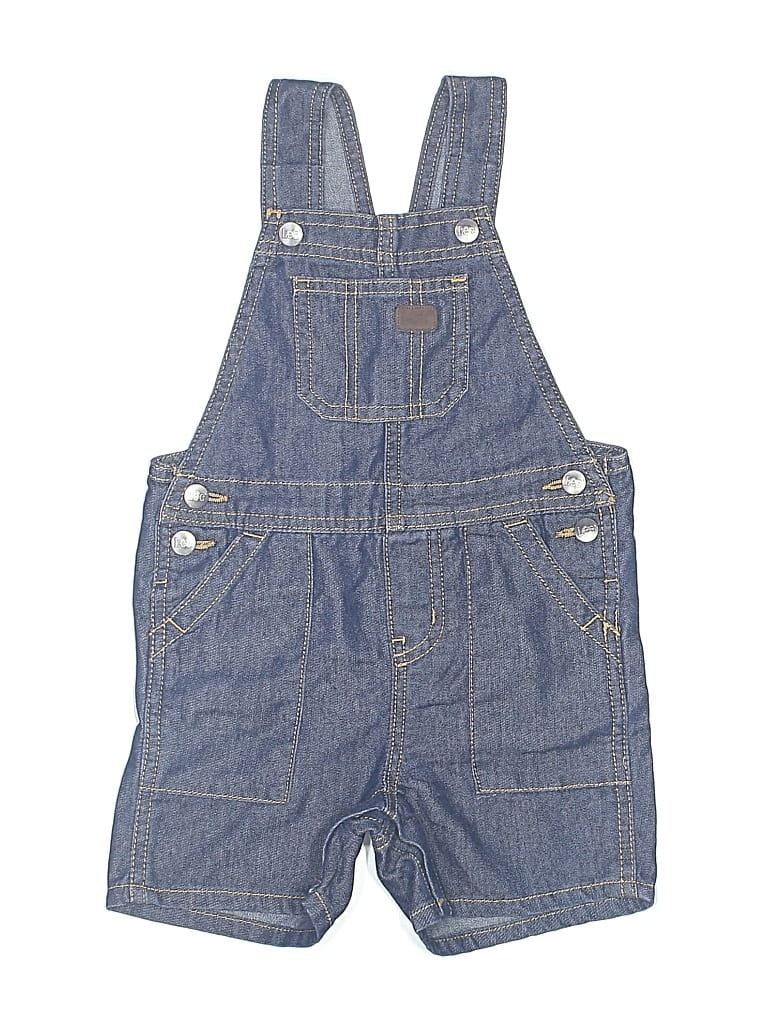 Pre-owned Lee Kids' Overall Shorts In Blue