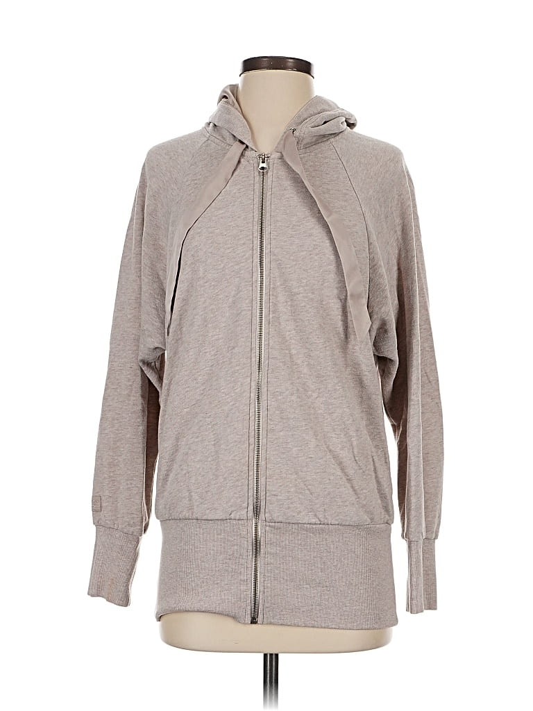 Pre-owned Victoria's Secret Zip Up Hoodie In Gray