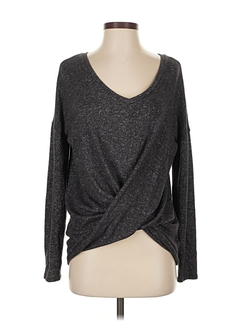 Pre-owned Express Pullover Sweater In Gray